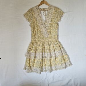 American Eagle Tiered Floral Dress Size Large